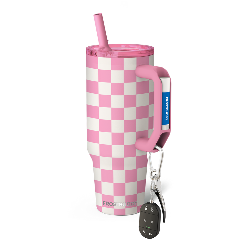 Thicc 40oz Pink Checkered